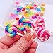 Bulk Assorted Resin Candy Pendant,Grandient 3D Gummy bear Charms for Jewelry Necklace Earrings Bracelet Art Craft Project Making (70pcs with hole)