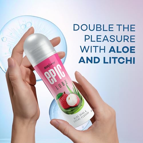 Image of Manforce Epic Lube | Aloe Vera & Litchi | 60ml | Water-based