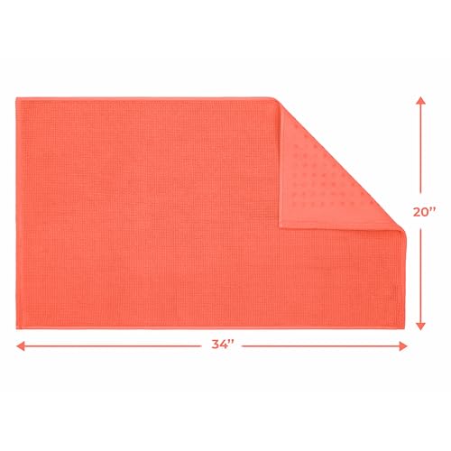 Cotton Paradise rutschfeste Badematten für Badezimmer, 100% Baumwolle, 50,8 x 86,4 cm, weich, saugfähig, schnell trocknend… – Ansicht 3