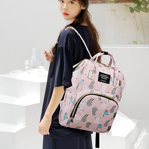 Image of Kraptick Diaper Bags Backpack, Diaper Bags for Mom for Travel, Baby Diaper Bag, Maternity Bags for Mother and Baby, Nursing Bags for Mothers, Diaper Bag Handbag (ANIMAL PRINTED)
