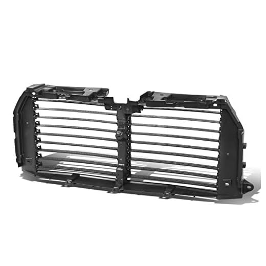 Front Upper Bumper Radiator Grille Grill Durable Airflow Control Shutter Assembly Compatible with Ford F-150 15-17