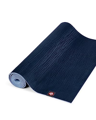 Manduka Eko Lite Yoga Mat - For Women And Men, Lightweight, Durable, Non Slip Grip, 4Mm Thick, 71 Inch, Midnight Blue #TOP1