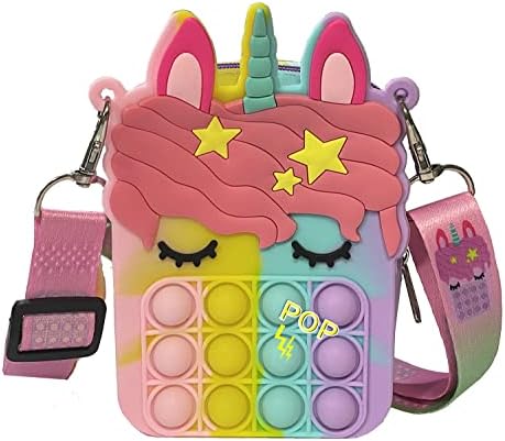 Posife Pop Shoulder Bag for Girls and WomenPopular Fidget Bag for Anxiety ToysP
