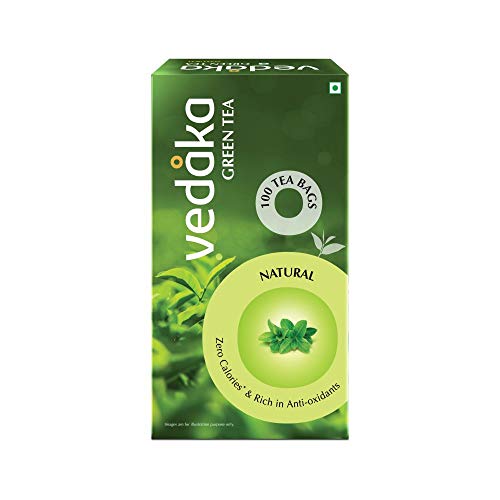 Image of Amazon Brand ? Vedaka Green Tea, Natural, 100 Bags (Pack of 3)