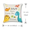 rowjow Dinosaur Pillow Covers 18x18 for Kids, Dino Pillows Case for Boys, Baby Shower Pillow Case Birthday Party Cushion Cover Decorative Boys Girls Cushion Covers, 2 Pack #2