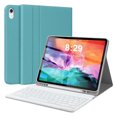 Keyboard Case for iPad Pro 12.9 inch (Old Model) 2015 1st / 2017 2nd Gen - Rechargeable Detachable Wireless Bluetooth Keyboard - Folio Smart Leather Cover with Pencil Holder for Apple iPad Pro 12.9