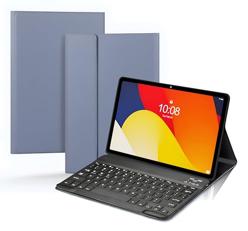 Image of ProElite Keyboard case for Moto Pad 60 Pro 12.7 inch 2025, Magnetic Detachable Wireless Bluetooth Keyboard Moto Pad 60 Pro 12.7 inch 2025, Lavender