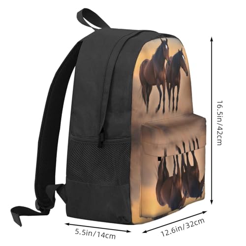 Two Horses Large Capacity Travel Backpack - Polyester Backpack,Multi-Functional Storage Bag3