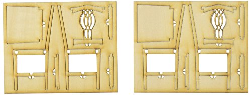 Chaise fixée rétro 1/12 de collection avec piètement technique précis - 3