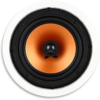 Micca M-8C 8 Inch 2-Way in-Ceiling Round Speaker for Whole House Audio, Home Theater, Indoor or Covered Outdoor Areas, 8