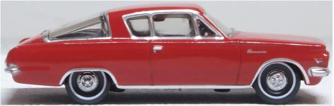 Oxford Diecast 1:87 Plymouth Barracuda 1965 Rojo miniatura 3