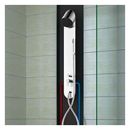 Kit de pomme de douche confortable avec mélangeur numérique et robinets de douche inox