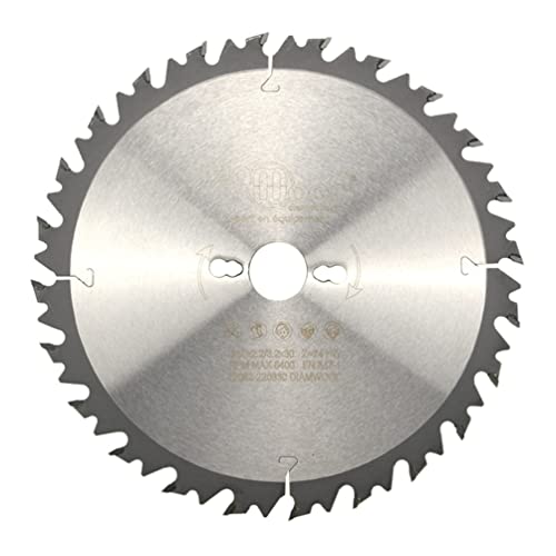 DIAMWOOD - Lame De Scie Circulaire Carbure 250 mm x 30 mm Z24 - Coupe Bois Tendre Et Exotique - Denture Alternée Anti-Recul - Bagues De Réduction Incluses
