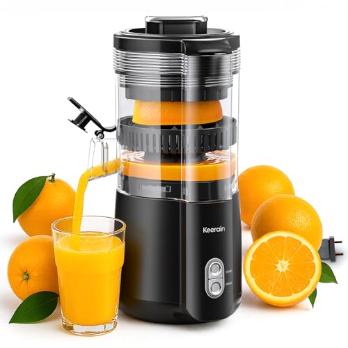 Presse Agrume Electrique 100W Puissant – Extracteur de Jus Professionnel pour Oranges, Citrons, Grenades – Haut...
