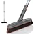 eazer Grout Brush with Long Handle - Upgrade, 180°Rotation Tile Grout Cleaning Tool, V-Shape Shower Scrubber Cleaner Stiff Bristle for Cleaning Bathroom Wall, Baseboards, Tile Floors - 53in
