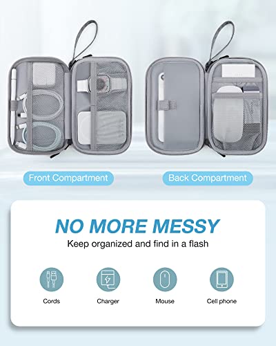 BAGSMART-Electronic-Organizer-BagTravel-Cable-Organizer-CasePouch-Carry-Case-Portable-Double-Layers-Cord-Storage-Bag-for-Charging-CableCell-PhonePower-BankEarphoneTravel-AccessoriesDouble-Layer-Gery