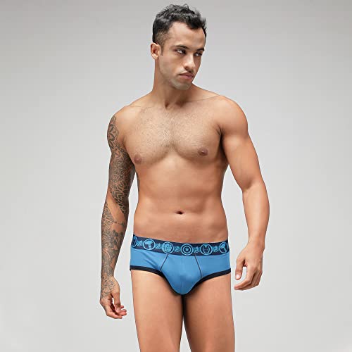 Image of Zoiro Men Cotton Blend Printed Marvel Brief Pack of 2 |Colours May Vary