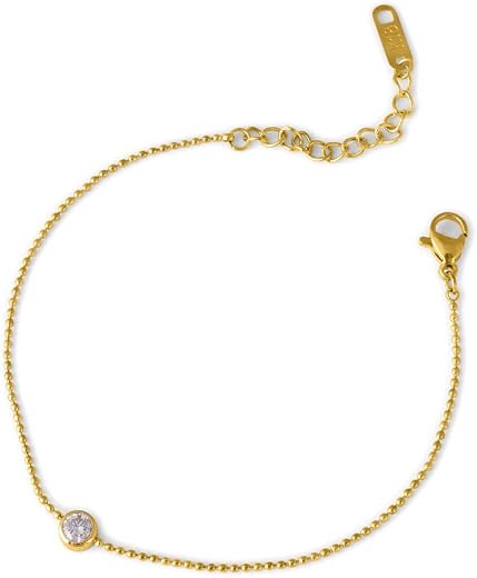PALMONAS Solitary Spark Bracelet for Women - Gift for Girls & Women | Waterproof & Anti-Tarnish Bracelet