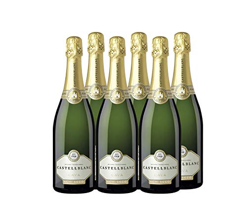 Castellblanc Cava Semi Seco - pack de 6 de 750 ml - Total: 4500 ml