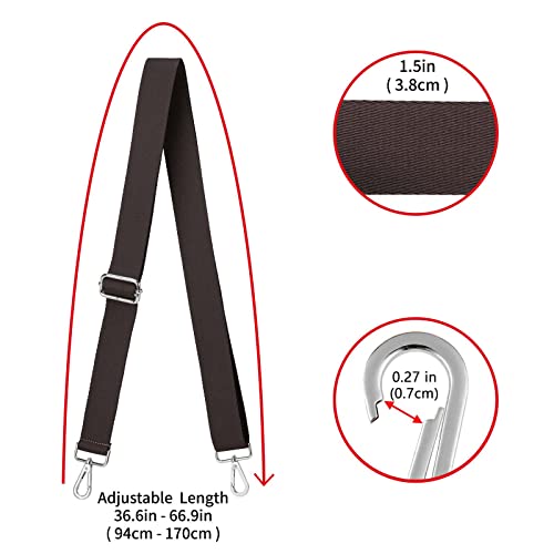 Image of ZOOEASS Wide Shoulder Strap (Solid),Adjustable Replacement Belt Crossbody Canvas Bag Handbag
