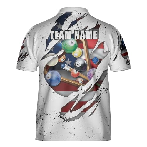 Personalized Billiard Jersey - 3D Billiard Shirts for Men, Bowling Jersey, Pool Shirts3