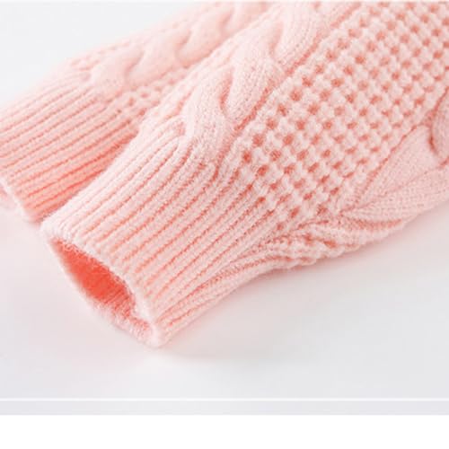 Toddler Kids Girls Crochet Knit Sweater Cardigan Long Sleeve Button Down Bowknot Outwear Dress Coat4