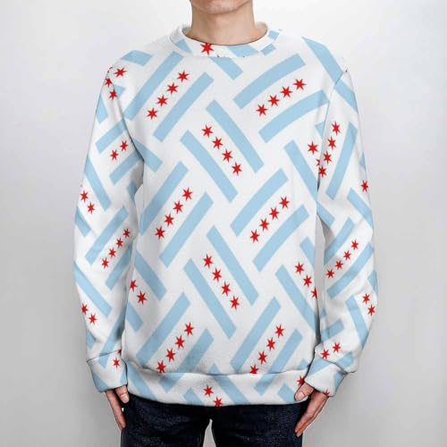 Flag of The United States Virgin Islands Sweater Long Sleeve Crew Neck Knitted Casual Pullover Sweater2