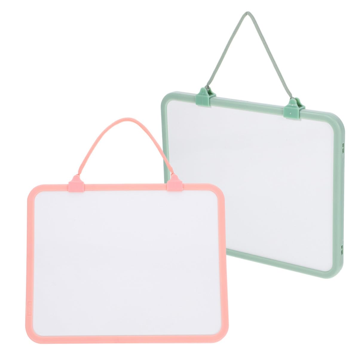 HEMOTON Lot de 2 Petits Tableaux Effaçables à Sec en Plastique, Résistants et Multifonctions Corde Suspendre, pour Bureau et Étudiants