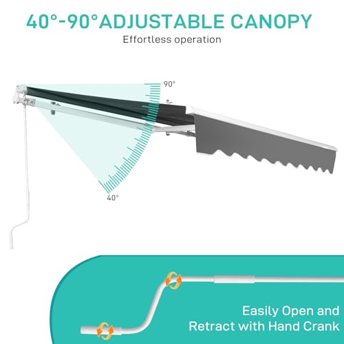 Vingli ZYP-VL01-05 12' X 10' Retractable Awning For Patio Awning Door Awning thumb #5