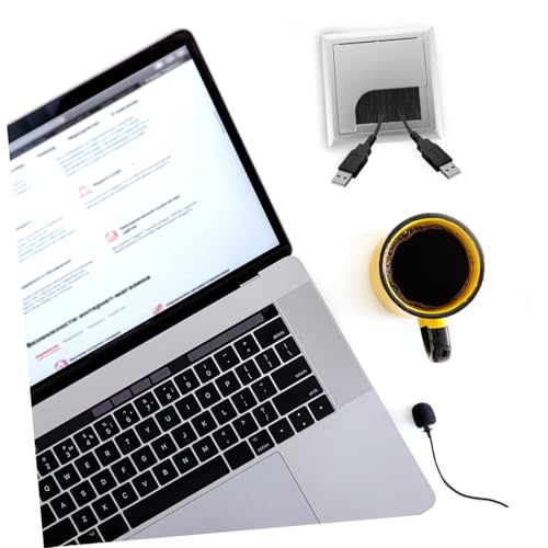 OSALADI 4 piezas Tapas para agujeros de cables con diseño de cepillo para gestión de cables, cubiertas de orificios para escritorios de oficina, gabinetes de TV y muebles decorativos y prácticos miniatura 4