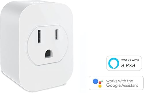 eco4life - Enchufe inteligente, mini salida WiFi, compatible con Alexa y Google Home, control de voz, control remoto de aplicación en cualquier