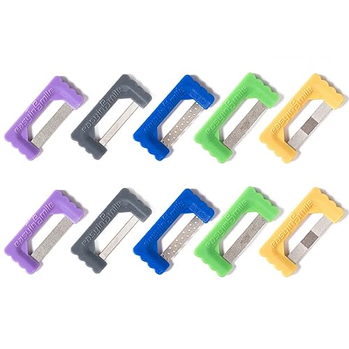 Image of 10pcs Easyinsmile IPR Dental Kit Orthodontic Interproximal Enamel Reduction Strips Tooth Polish Abrasive Saw Oral Care Cleaning Tool (Multicolored)
