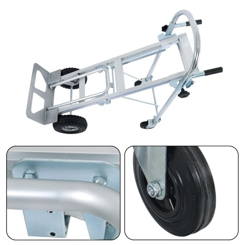 Timunr 3-in-1 Folding Handcart 1000 Pound Aluminum Alloy Heavy-Duty Multifunctional Cart with 4 Wheels by Timunr - Image 5