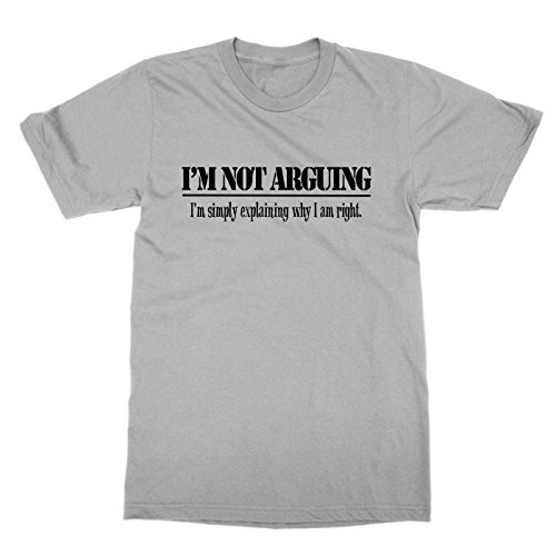 T-shirt graphique I'm Not Arguing coton peigné haute densité noir