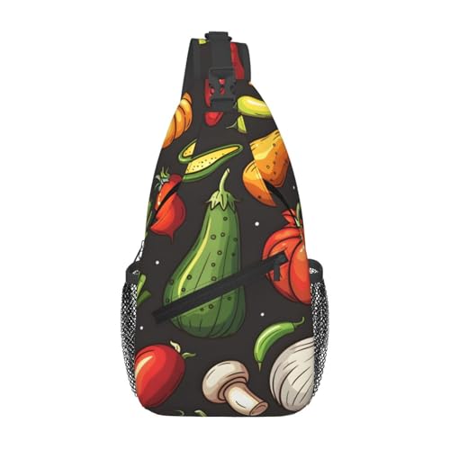 Bolso Sling de Vegetales para Mujeres y Hombres Ligero miniatura 1
