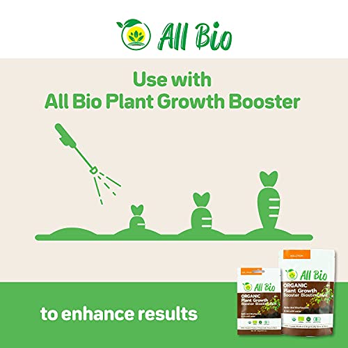 All Bio - Organic Plant Food - Vegetable And Edible Greens Nutrients/Biostimulants For Indoor House Plants And Outdoor Plants/Mixed In Water/Foliar Spray. Covers Approx. 1,800 Sq.ft (10G) #TOP4