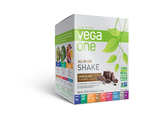 Vega One All-in-One Chocolate (10 Count , 1.5 Oz) - Plant Based Vegan Protein Powder, Non Dairy, Gluten Free, Non GMO Vega One All-in-One Chocolate (10 Count , 1.5 Oz) - Plant Based Vegan Protein Powder, Non Dairy, Gluten Free, Non GMO