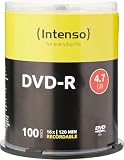 Intenso DVD-R 16x Speed 4,7GB (100er Spindel DVD-Rohlinge)