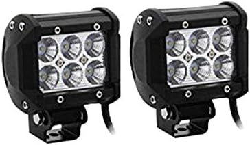 18w Cr-Series Work Light Pair-Bottom Mount, Spot Beam
