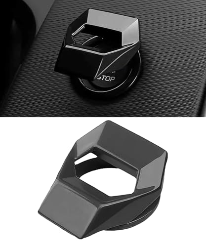 Flaconi Cubierta Del Botón De Arranque Del Coche,Start Stop Coche,Botón de Arranque del Coche,Auto Styling Pegatinas,Cubierta Boton Arranque,para la Mayoría de los Coches(Negro)