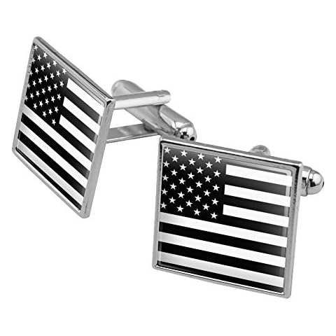 GRAPHICS & MORE Subdued American USA Flag Cufflink Set Cover