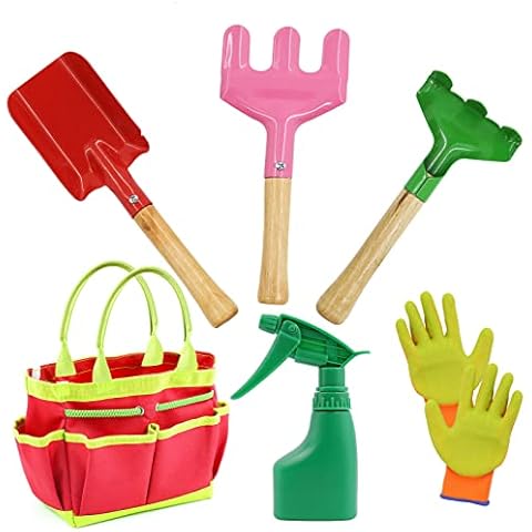 AGAKY Kids Gardening Set with Tools Cover
