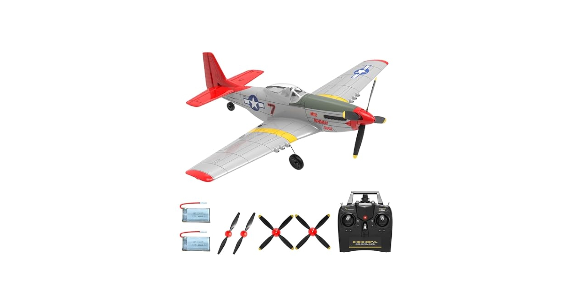 航空機・ヘリコプター UNION R/C PLANE KIT MUSTANG Amazon.com: RCSHOBBY 4 Channel Remote Control Airplane 2.4