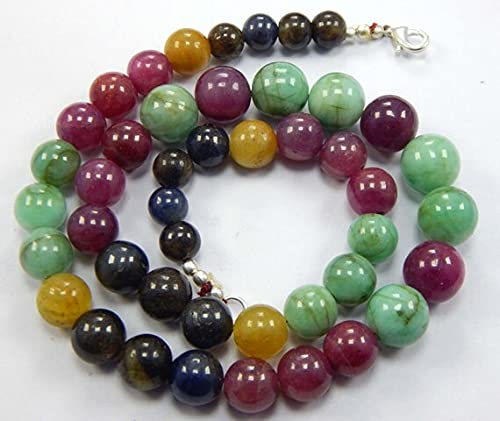 Perles de saphir et rubis multicolores de 8-12 mm pour fabriquer un cadeau unique