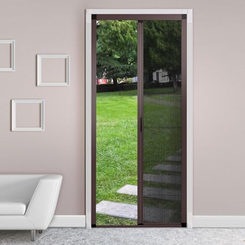 ROOMNEST No-Drilling Retractable Screen Door, Folding Door w...