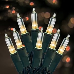 HISHINY Christmas Lights 100 Count Clear Christmas Tree String Lights with Green Wire for Outdoor Indoor Christmas Decorations Wedding Decorations Valentines Day Decor,UL Certified (32feet) HISHINY Christmas Lights 100 Count Clear Christmas Tree String Lights with Green Wire for Outdoor Indoor Christmas Decorations Wedding Decorations Valentines Day DecorUL Certified 32feet