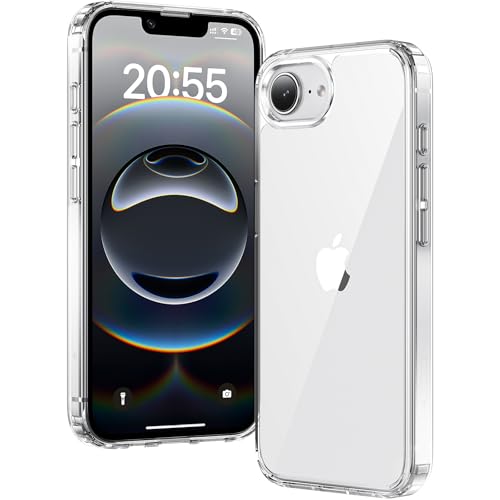Voyahülle Hülle für iPhone 17e (2026) / iPhone 16e Hülle Anti-Vergilbung Transparent Handyhülle Stoßfest Schutzhülle Premium Kratzfeste Case für iPhone 17E / iPhone 16E - Durchsichtig