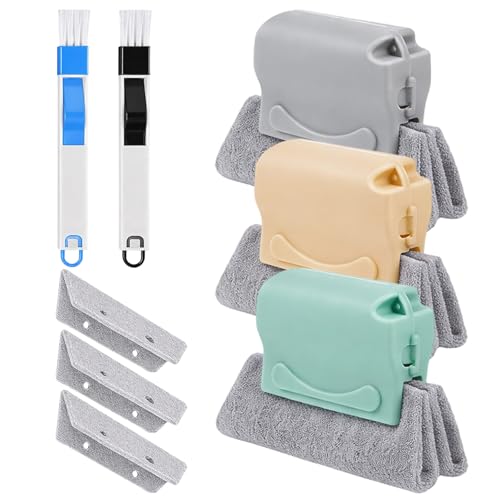 Ujukoxc 8-Piece Set with 3 Brushes and 2 Scrapers, Window
