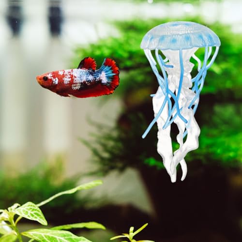 jojofuny Jellyfish Modell Spielzeug Für Aquarien Simuliertes Marines Tiermodell Leuchtende Quallen-deko Für Junge Mädchen Edukatives Spielzeug Für Jungen Und Mädchen Für Fisch Tank