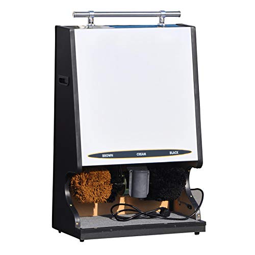 PVGYUJFD Máquinas limpiabotas. Máquina de inducción automática, lustrador Zapatos for el hogar, vestíbulo Hotel, Cepillo eléctrico for, Textura Rosa(Silver)